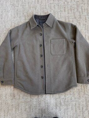 Uniqlo Brown Overshirt Jacket Shacket Men Size Small